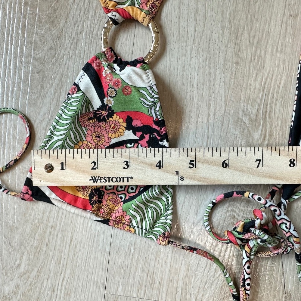 Sommer Swim Lucia Milla Bahamas Bikini Set S/M Women Boho Small Multicolor Nylon - Picture 3 of 9